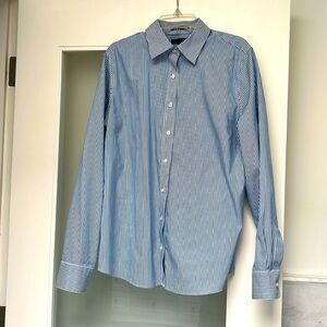 Land’s end button down, no iron pinpoint Oxford, shirt,size 12 never been worn